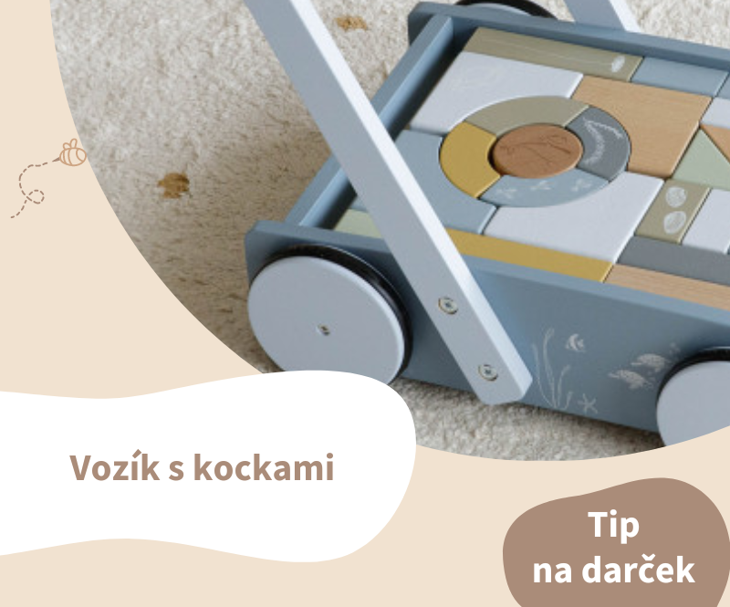 akcia tip na darcek vozik s kockami